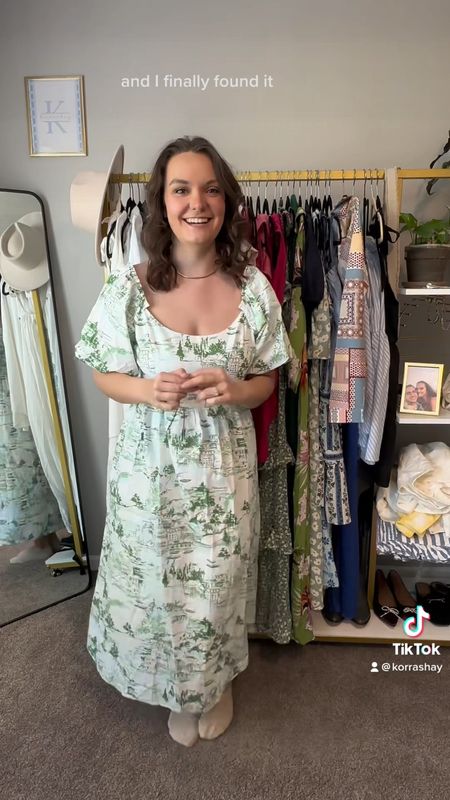 Green toile print dress that is perfect for European spring and summer trips 💚

#LTKtravel #LTKSeasonal #LTKFind