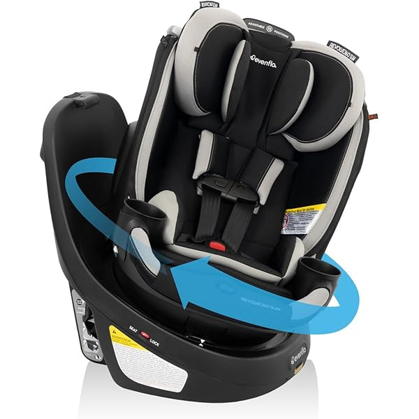 Evenflo Revolve360 Extend Convertible Car Seat with 360 Degree Rotation, Extended Rear-Facing, Forward-Facing, Booster Mode, and Secure Latch Install, Revere Gray | Amazon (US)
