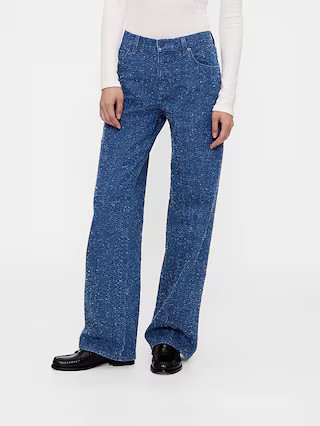 GapStudio Low Rise Denim Tweed Loose Jeans | Gap (US)