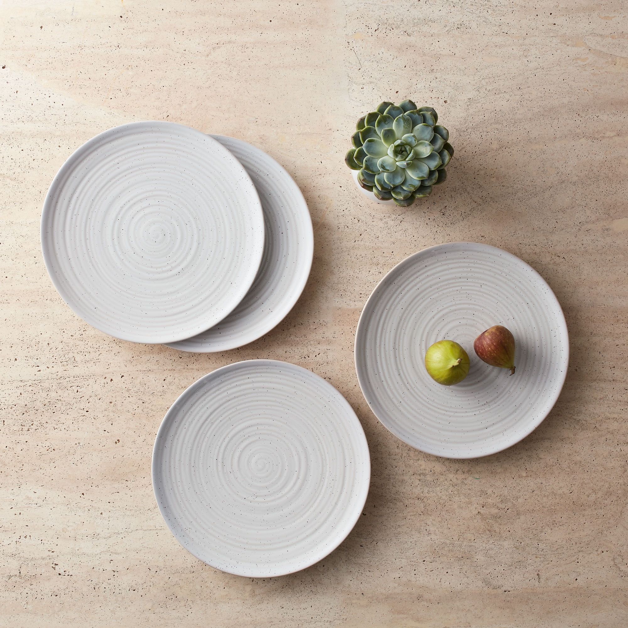 Better Homes & Gardens Stoneware Exposed Clay Dinner Plate, 4 Pack | Walmart (US)