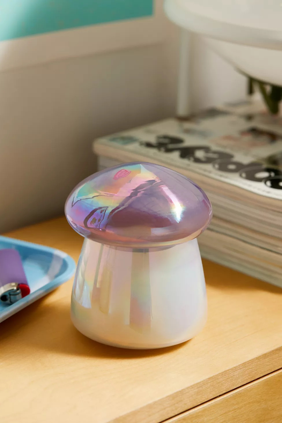 Mushroom Glass Candle | Urban Outfitters (US and RoW)