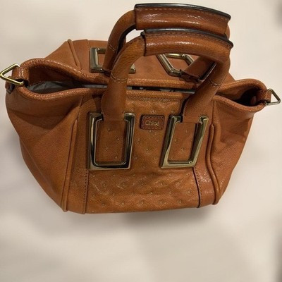 Auténtico Bolso de Mano Chloe Ethel 2 Vías con Correa para el Hombre Cuero Marrón con Bolsa pa... | eBay US