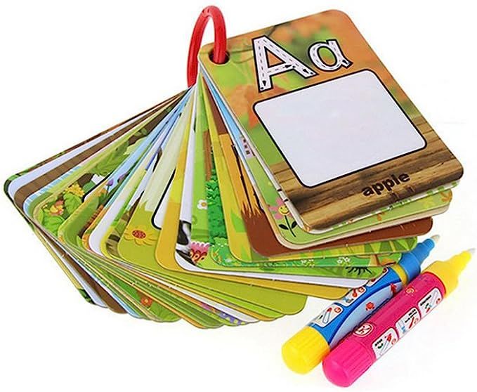 Coolplay A-Z 26 Alphabet Water Cards, Children Drawing Card for Kids Educational Toys for Travel | Amazon (US)