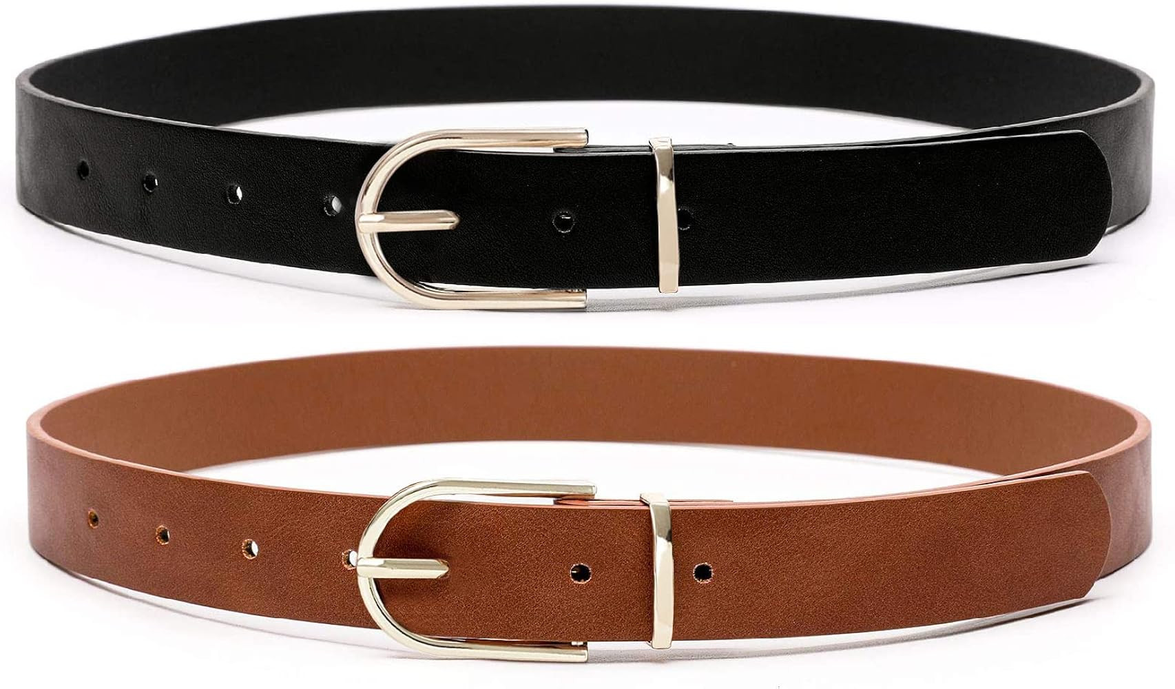Earnda Women's Faux Leather Chic Belt for Ladies Jeans | Amazon (US)