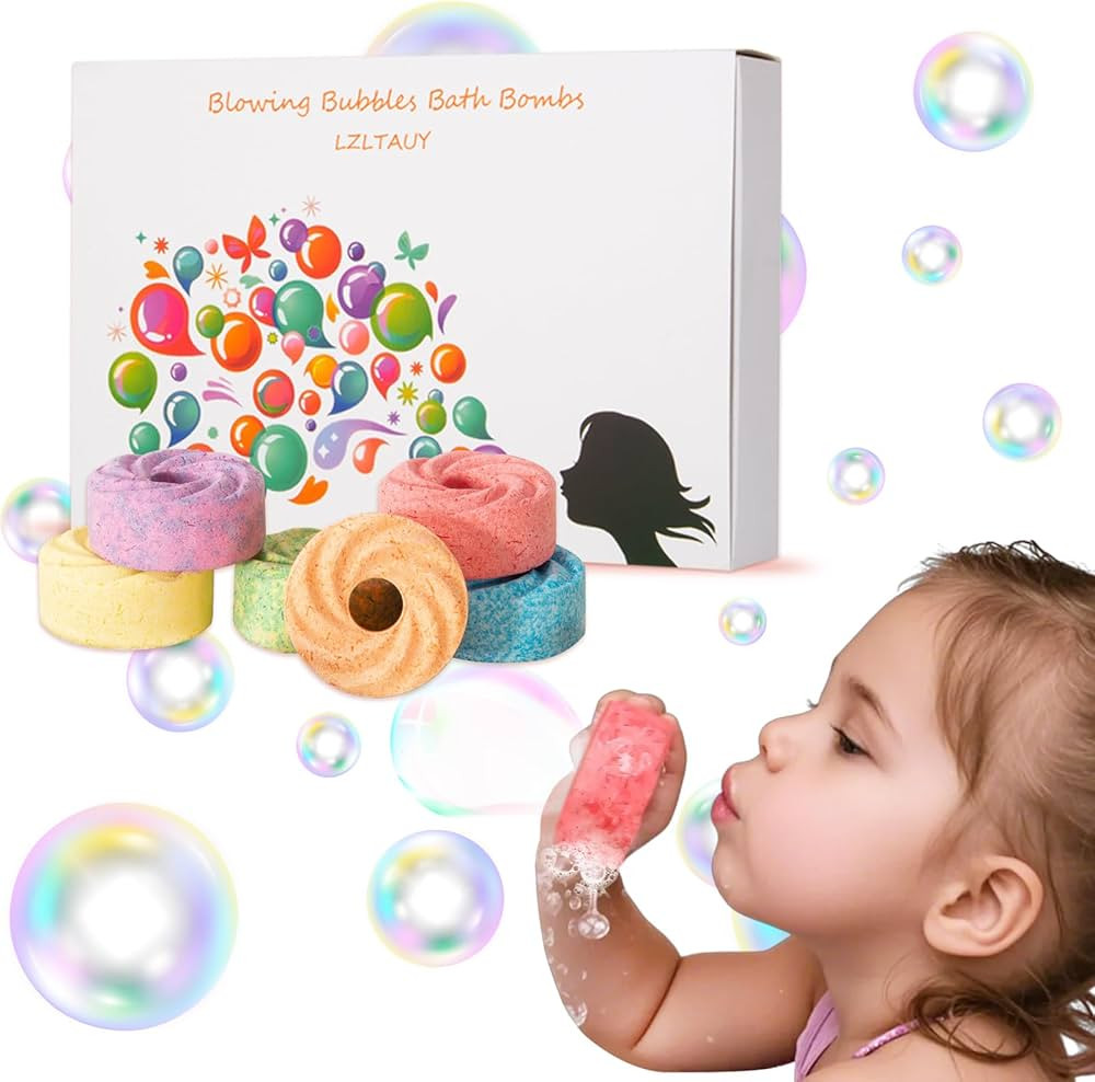 Bubble Bath Bombs for Kids, 6-Pack Natural, Organic Kids Bath Bombs with Essential Oils for Sensi... | Amazon (US)