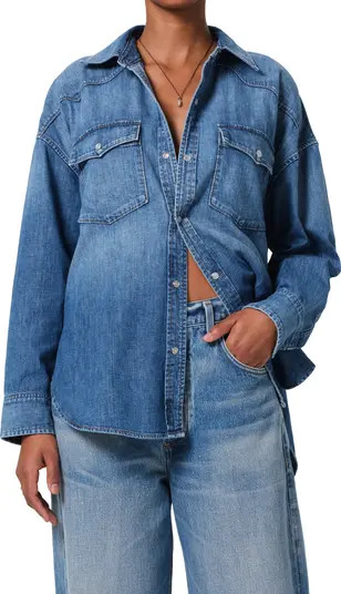 Kayla Western Denim Snap-Up Shirt | Nordstrom