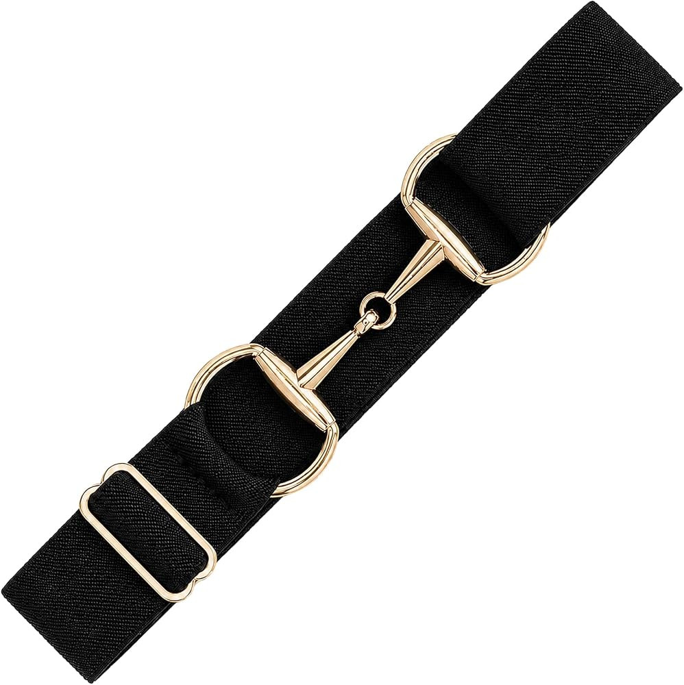 Equestrian Belt for Women 1.38 Inch Elastic Horse Rding Belt with Buckle | Amazon (US)