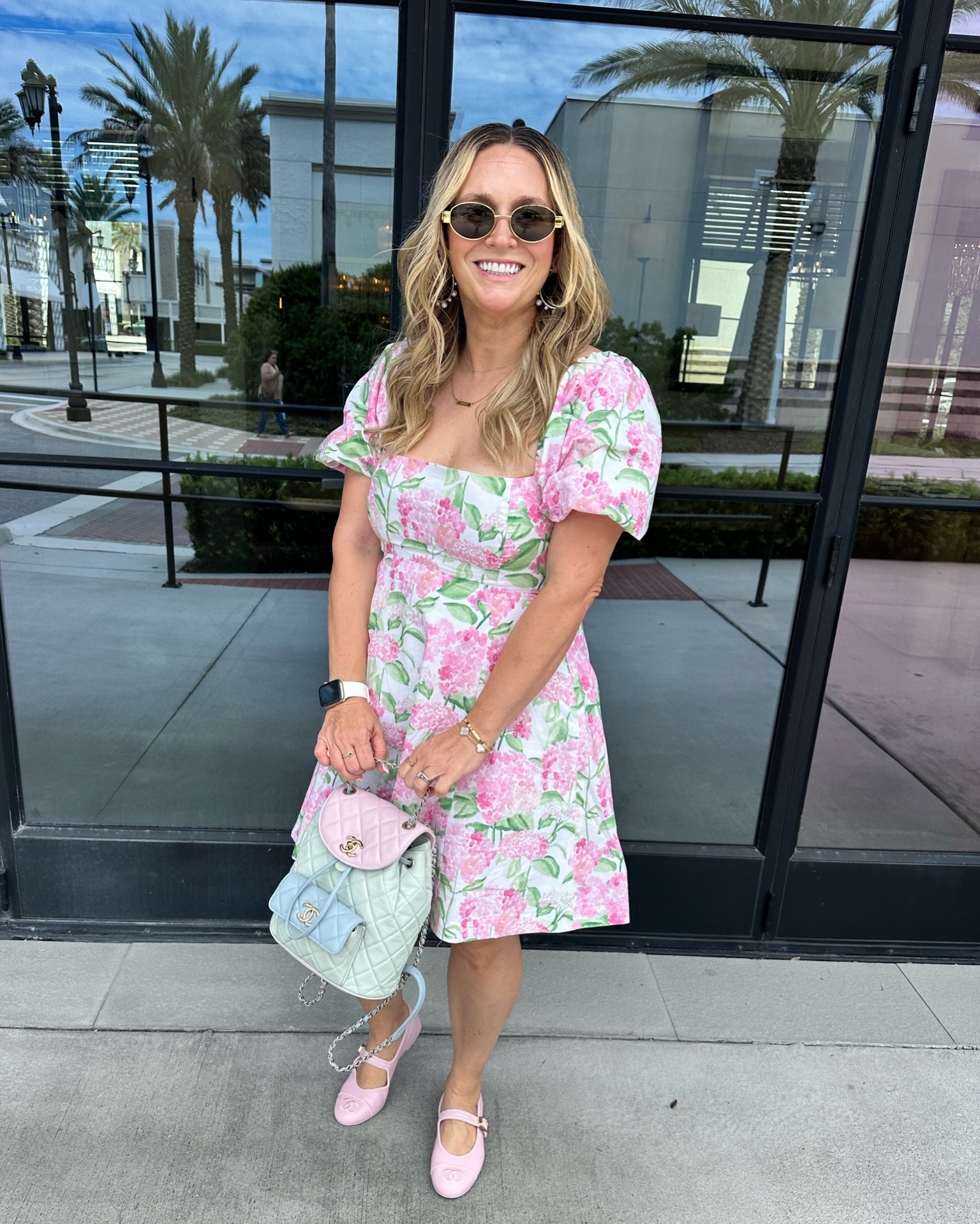knee length dresses for ladies Mommy and Daughter Matching Clothes Floral Printed Mini Dress, Black / Kid 80cm main image 1
