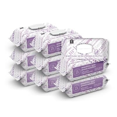Amazon Elements Baby Wipes, Sensitive, 810 Count, Flip-Top Packs, Pack of 9 | Amazon (US)