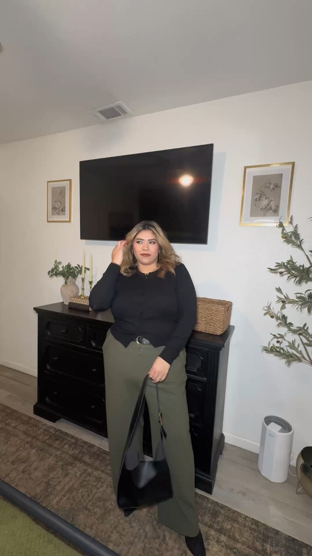 Today’s work ootd 🫒🖤

#LTKPlusSize #LTKWorkwear #LTKootd