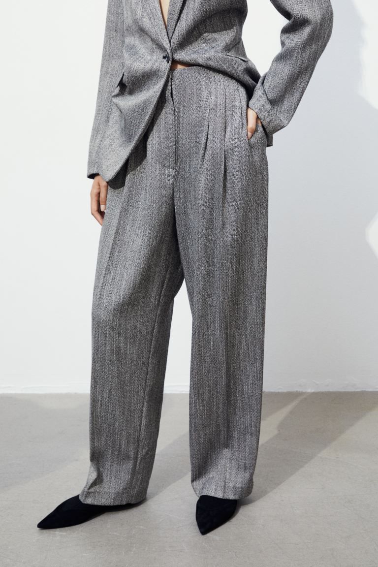 High-waisted tailored trousers | H&M (UK, MY, IN, SG, PH, TW, HK)