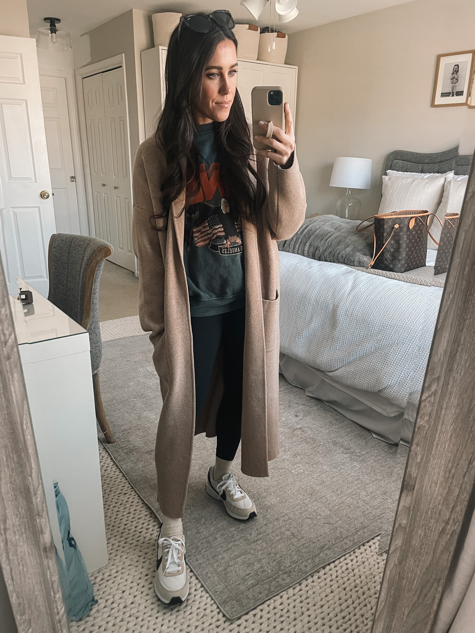 3.15.23
Anine Bing Sweatshirt. Lululemon leggings, mango Coatigan, Nike sneakers 

#LTKunder100 #LTKstyletip #LTKFind