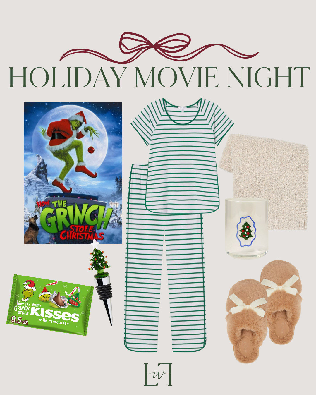 This christmas tree wine stopper is so adorable! It would make such a cute stocking stuffer or addition to a hostess gift! 


life with loverly, slippers, pajamas, matching set, blanket, cozy gifts, stocking stuffers 

 #LTKGiftGuide #LTKHoliday