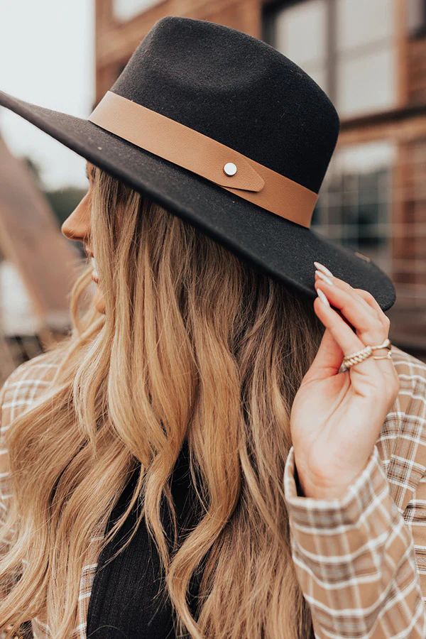 Sweetheart In The City Fedora In Black | Impressions Online Boutique