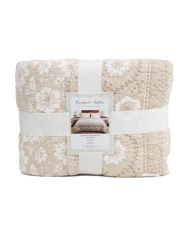 Handcrafted Printed Quilt | TJ Maxx