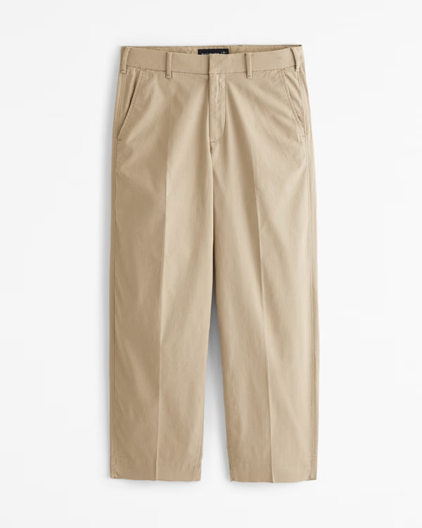 Baggy Linen-Blend Trouser | Abercrombie & Fitch (UK)