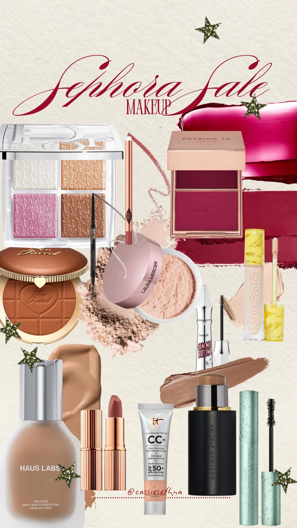 SHADES I USE:

FOUNDATION: 160
CC CREAM: fair light and light medium
CONCEALER: 2.3N
POWDER: rose
EYEBROW PENCIL: ash brown
MASCARA: very black
CONTOUR STICK: biscuit
BRONZER POWDER: chocolate soleil light
CREAM BLUSH: she’s wanted
LIP LINER: pillow talk medium