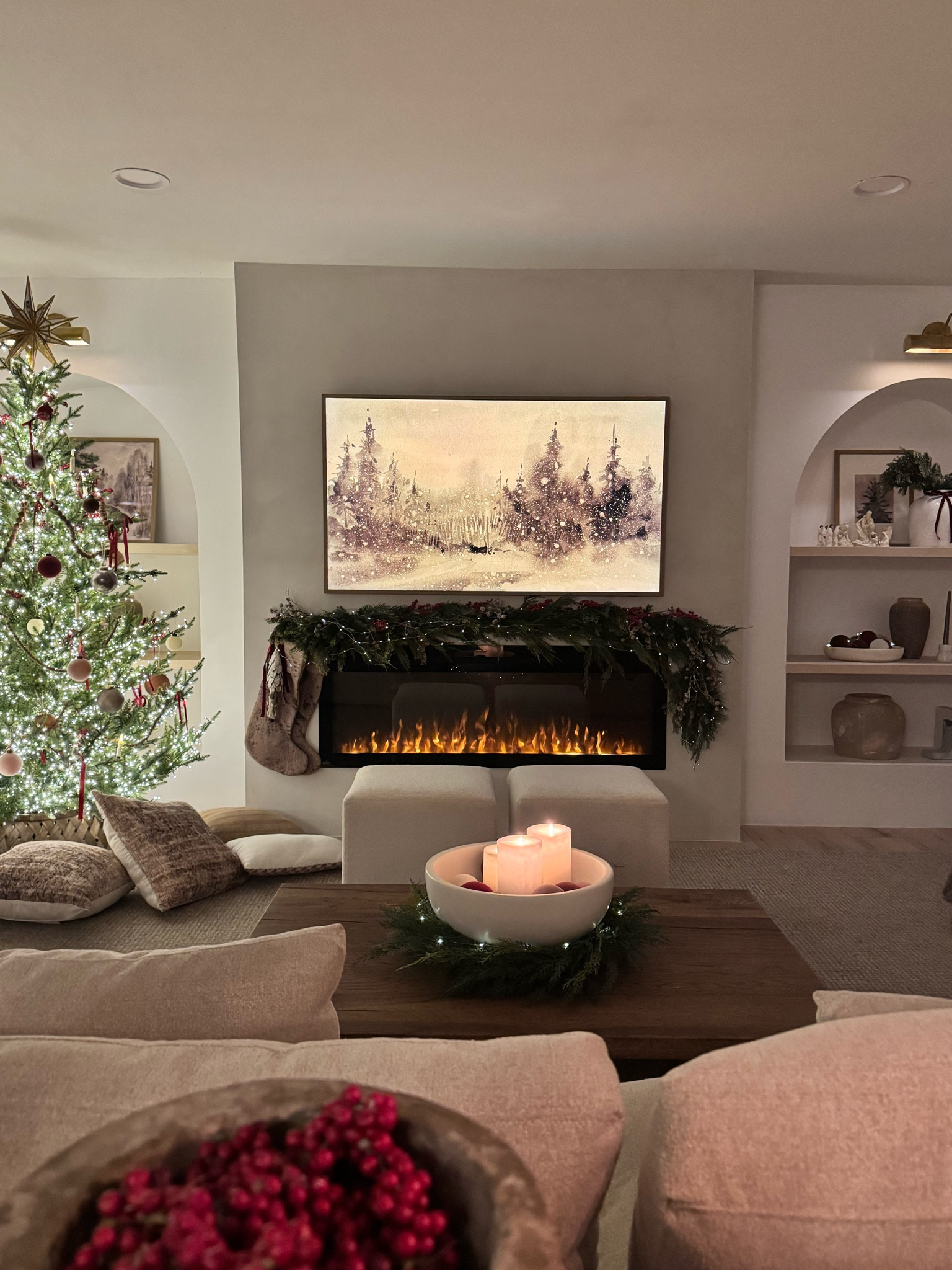 Christmas mantel styling! 

#LTKSeasonal #LTKHome #LTKHoliday