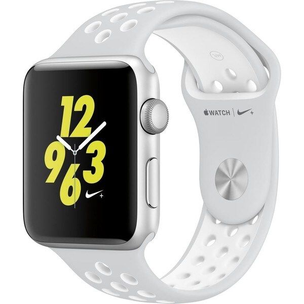 Apple Watch Nike+ Series 2 38mm - Smart Watch with Heart Rate Monitor - Pure Platinum/White | Bed Bath & Beyond