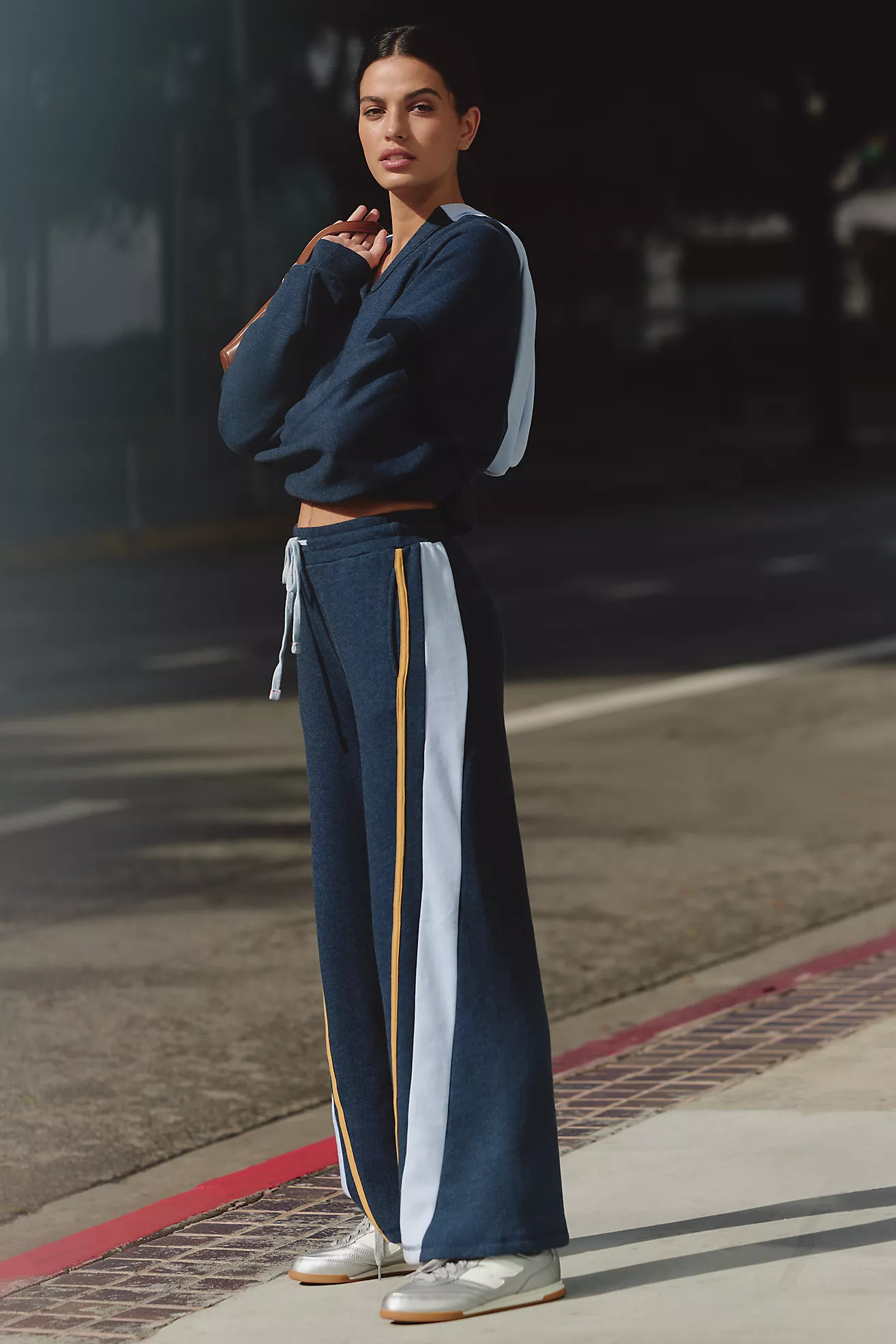 Sundry Wide-Leg Track Pants | Anthropologie (US)