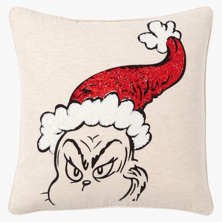 Dr. Seuss's The Grinch™ Pillow Cover | Pottery Barn Teen