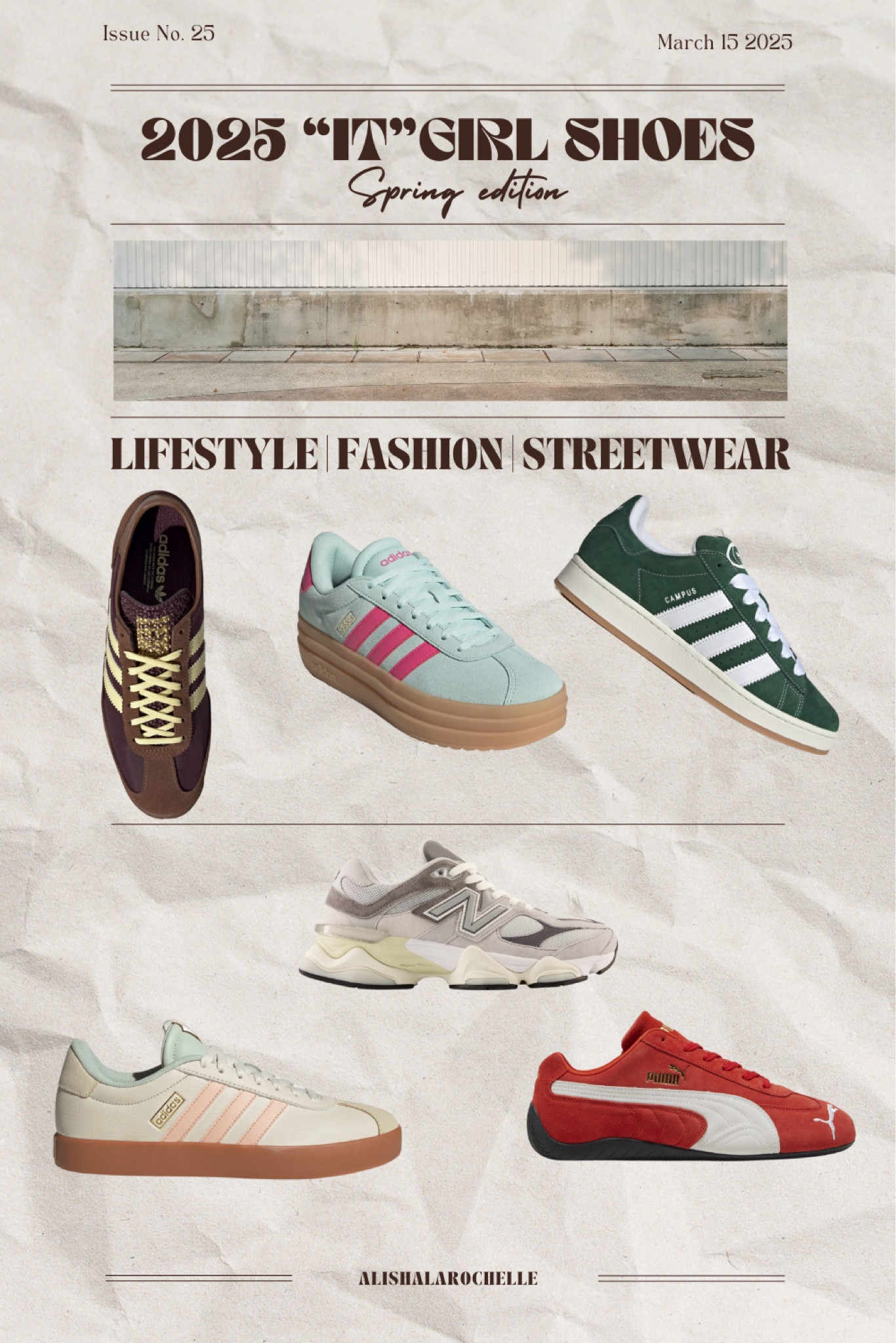 Step into spring 2025 with the hottest It Girl shoes of the season! These trending styles are a must-have for your wardrobe. Shop the latest fashion-forward picks now! 

#SpringFashion #ItGirlStyle #TrendySneakers 
#SneakerTrends #FashionInspo 
#CasualChic #StreetStyleInspo 
#OOTDInspo #EffortlessStyle 
#SneakerAddict #ShoeLover #adidassamba #adidas #adidascampus #newbalance #LTKSeasonal

#LTKspring #LTKstyletip #LTKsummer