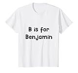 Kids B Is For Benjamin T-Shirt | Amazon (US)