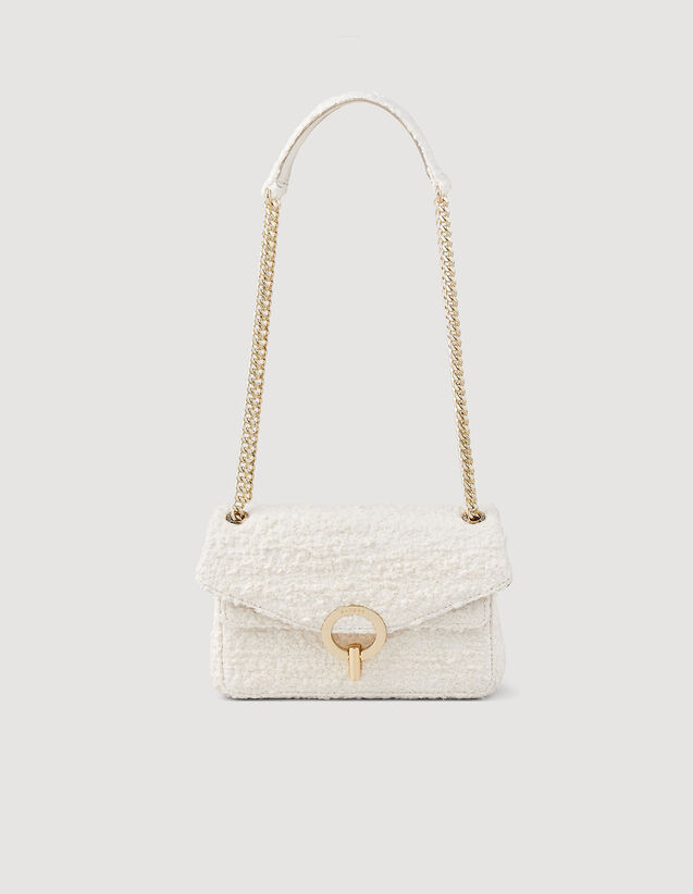 Small tweed YZA bag | Sandro-Paris US