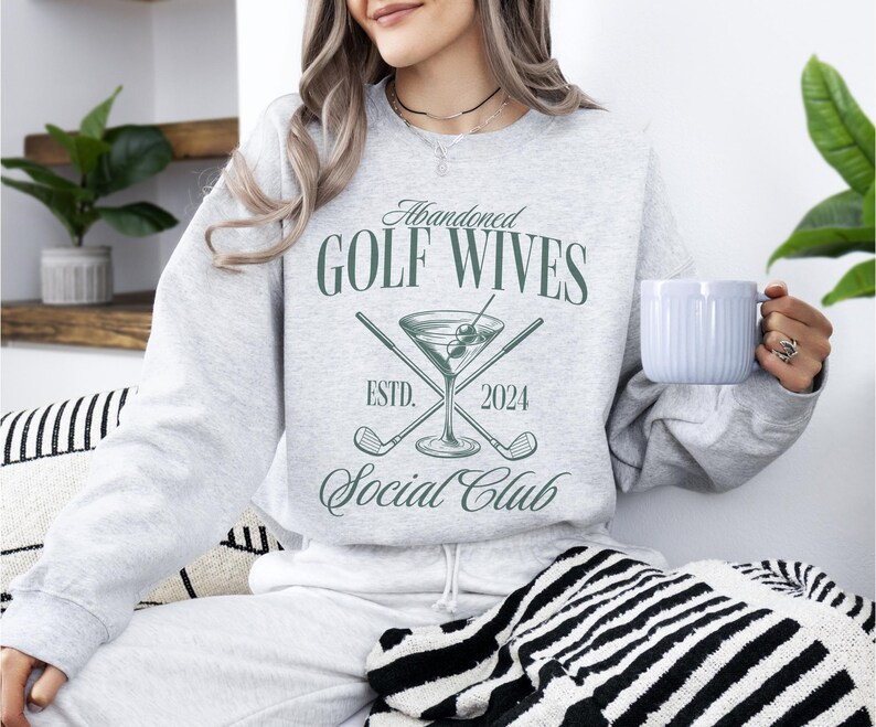 Abandoned Golf Wives Social Club Sweatshirt, Funny Golf Wife Gift, Womens Golf Crewneck, Social C... | Etsy (US)