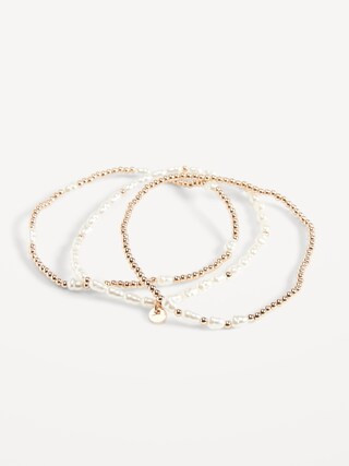Beaded Stretch Bracelet 3-Pack for Women | Old Navy (US)
