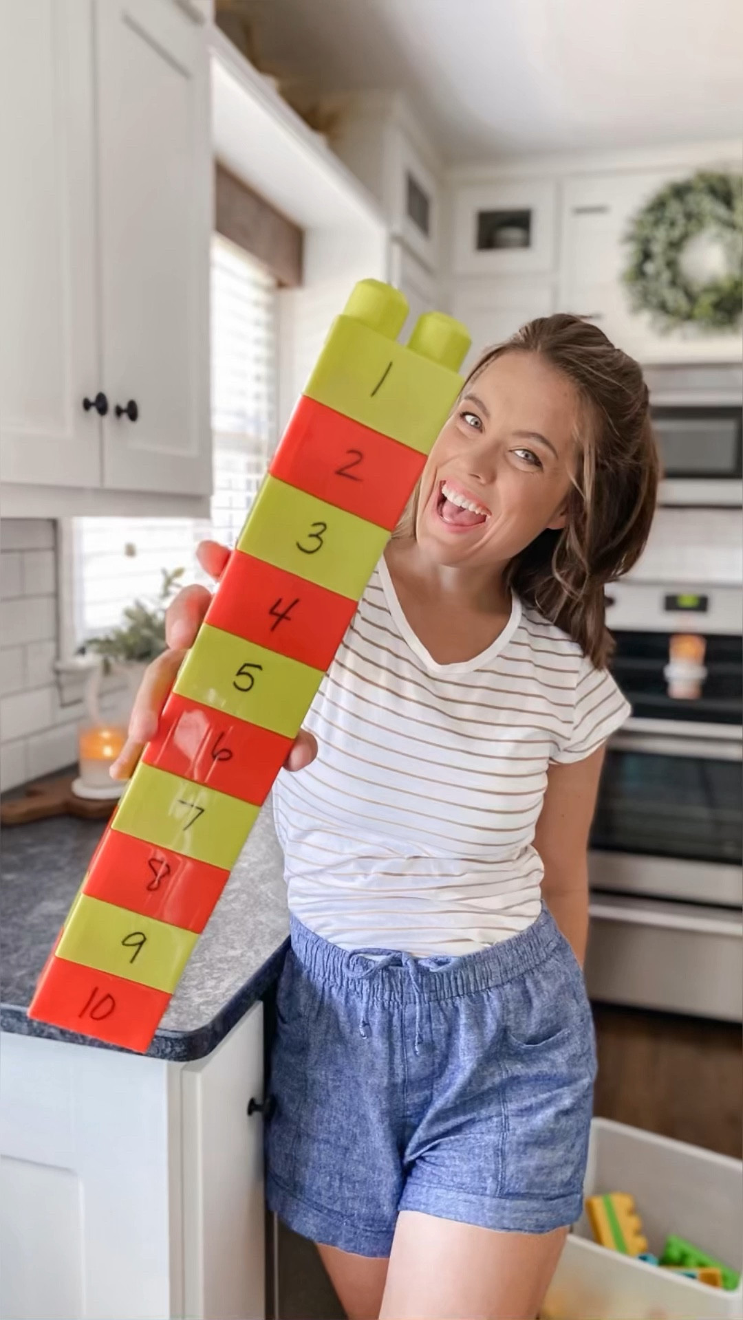 NUMBER ORDERING BLOCKS!

This counting activity is perfect for those curious 2 to 3-year-olds!  I grabbed a wet-erase marker and wrote numbers 1-10 on plain plastic blocks, creating a hands-on learning experience that's all about fun! 🎨🔢

Watch as those tiny fingers eagerly grasp, stack, and arrange the blocks, creating perfectly ordered towers.  Not only are they counting, but they're also honing their fine motor skills, giving those little muscles a workout while exploring numbers. 

And even better…cleanup is super easy – the wet-erase marker wipes off instantly with a wet paper towel or baby wipe, leaving the blocks ready for the next adventure! 

The fun doesn't have to stop with counting. You can extend the excitement to alphabet order and skip counting, opening up a world of possibilities! 🌟🔠

Why is this kind of activity so vital for young minds? Apart from making learning fun, activities like these lay the foundation for lifelong learning. They nurture cognitive development, spatial reasoning, and, of course,fine motor skills.  Plus, they ignite creativity and boost confidence, showing kids that learning is a journey filled with discovery.

#LTKkids #LTKunder50 #LTKBacktoSchool