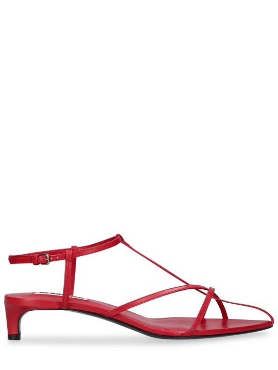 35mm Leather sandals | Luisaviaroma