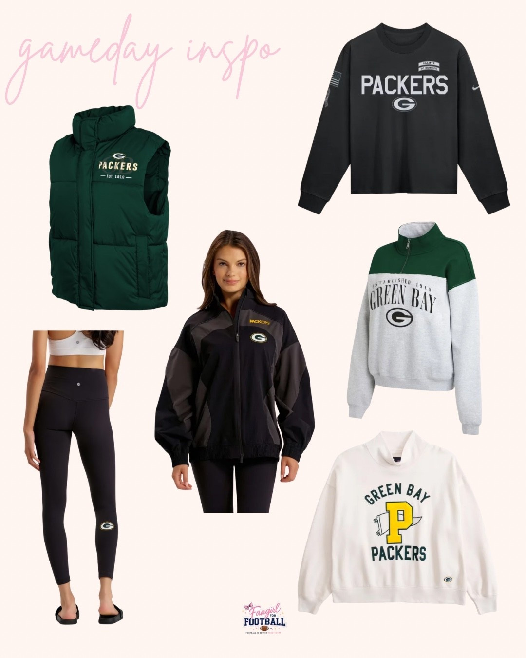 Green Bay Packers Apparel

#LTKActive #LTKSeasonal #LTKSaleAlert