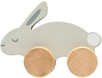 Pearhead Wooden Toy Bunny, Rolling Baby and Toddler Toy, Gender-Neutral Push Toy, Baby Girl or Ba... | Amazon (US)