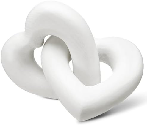 Valentines Day Decorations Wooden Interlocking Hearts Neutral Valentines Decor Wooden Love Knot H... | Amazon (US)