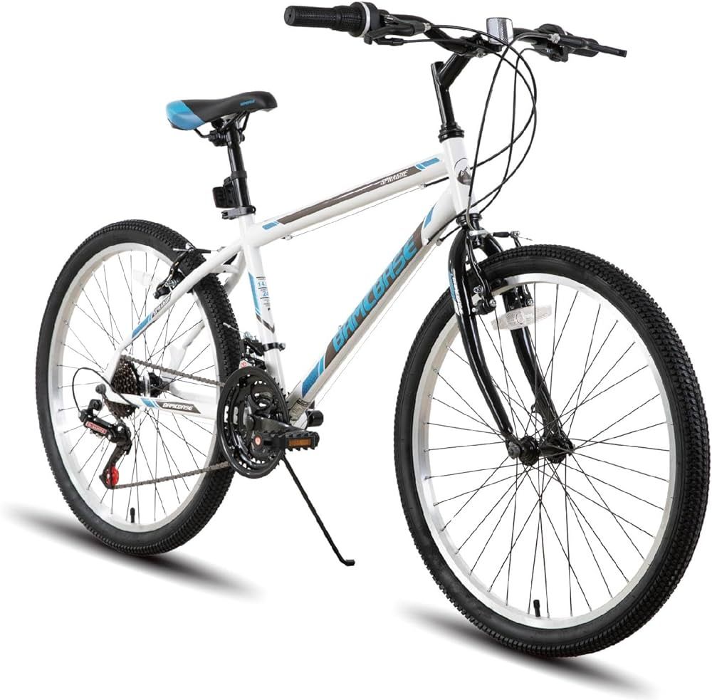 Hiland 24 26 inch Mountain Bike for Men Women, 21 Speeds High-Carbon Steel Frame, Sport Cycling M... | Amazon (US)