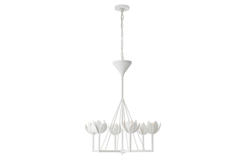 Alberto Chandelier, Plaster White | One Kings Lane