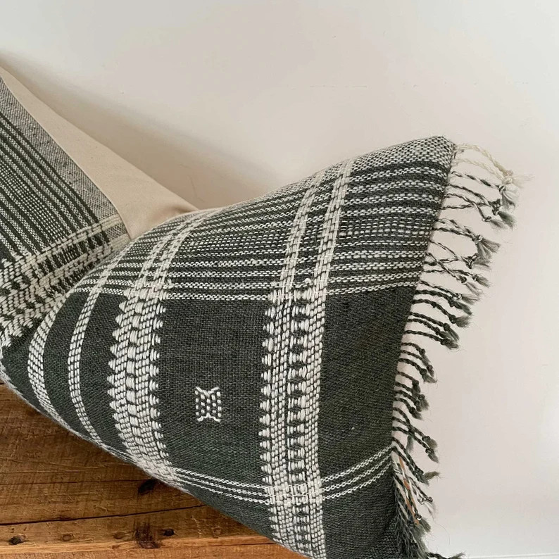 Wool Pillow Cover Designer Hand-loomed Pillow Bhujodi Wool | Etsy | Etsy (US)