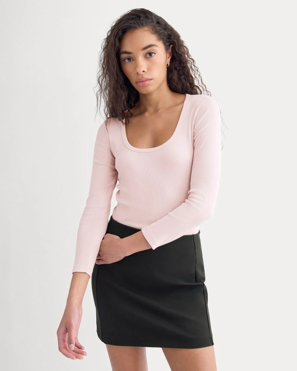 Luxe Rib Deep U-Neck Top | Burnished Lilac | Everlane