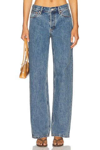 Still Here Everyday Straight Leg Jeans in Classic Blue from Revolve.com | Revolve Clothing (Global)