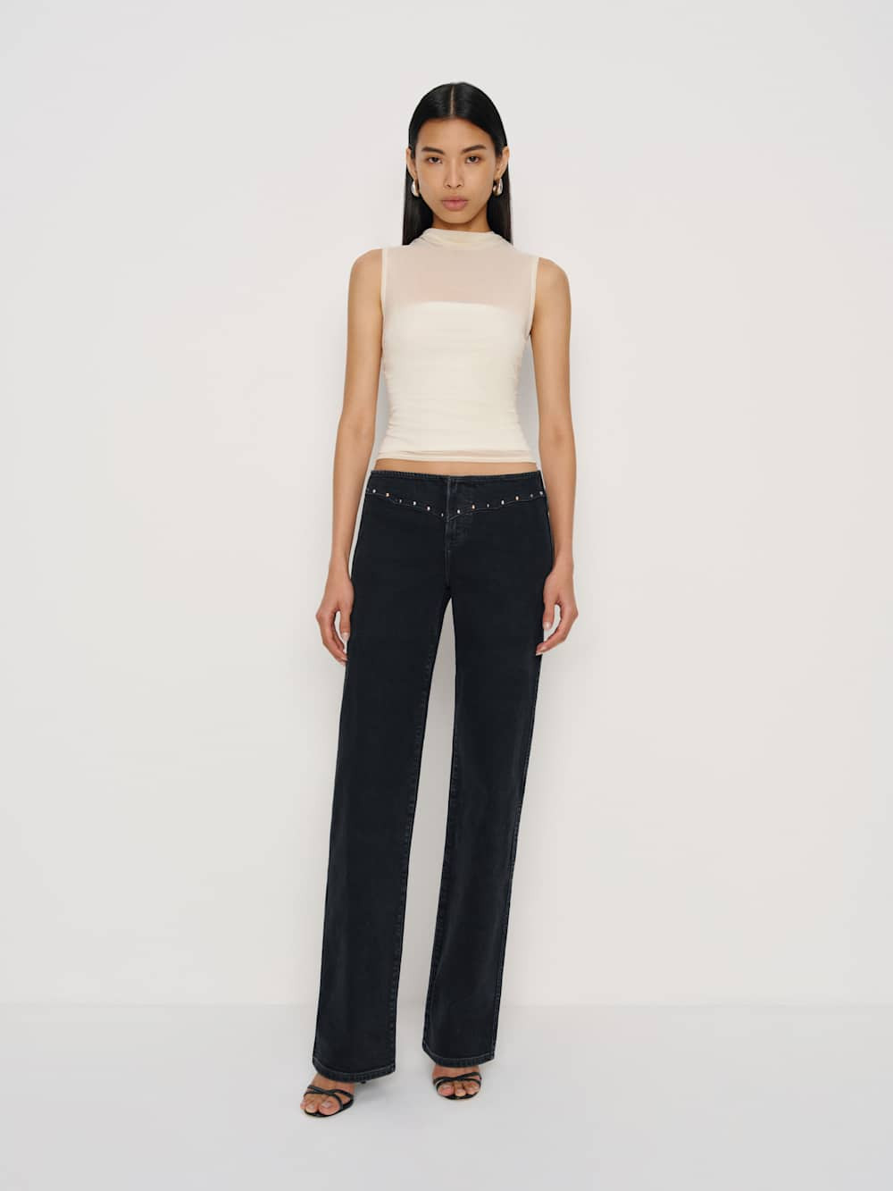 Rayla Super Stretch Low Rise Straight Jeans | Reformation (Global)
