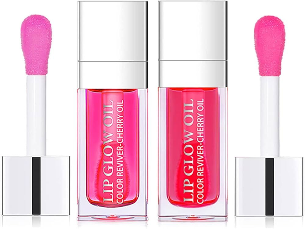 2 in 1 Lip Oil & Tinted Balm, Hydrating Plump Gloss, Repairs Lip Lines & Lightens, Non-sticky (Ra... | Amazon (US)