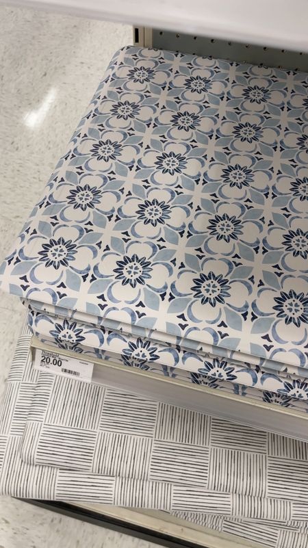 New at Target! 🎯 This stylish cushioned kitchen mat is perfect way to brighten up the floor space. 🩵 It has a pretty blue tile motif pattern!

#LTKFindsUnder50 #LTKVideo #LTKHome