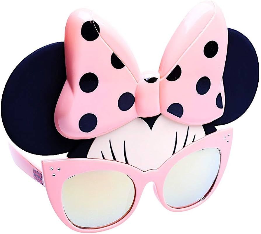 Sun-Staches Disney Minnie Mouse Pink Cat Eye Sunglasses | Costume Theme Park Ears and Bow | UV400... | Amazon (US)