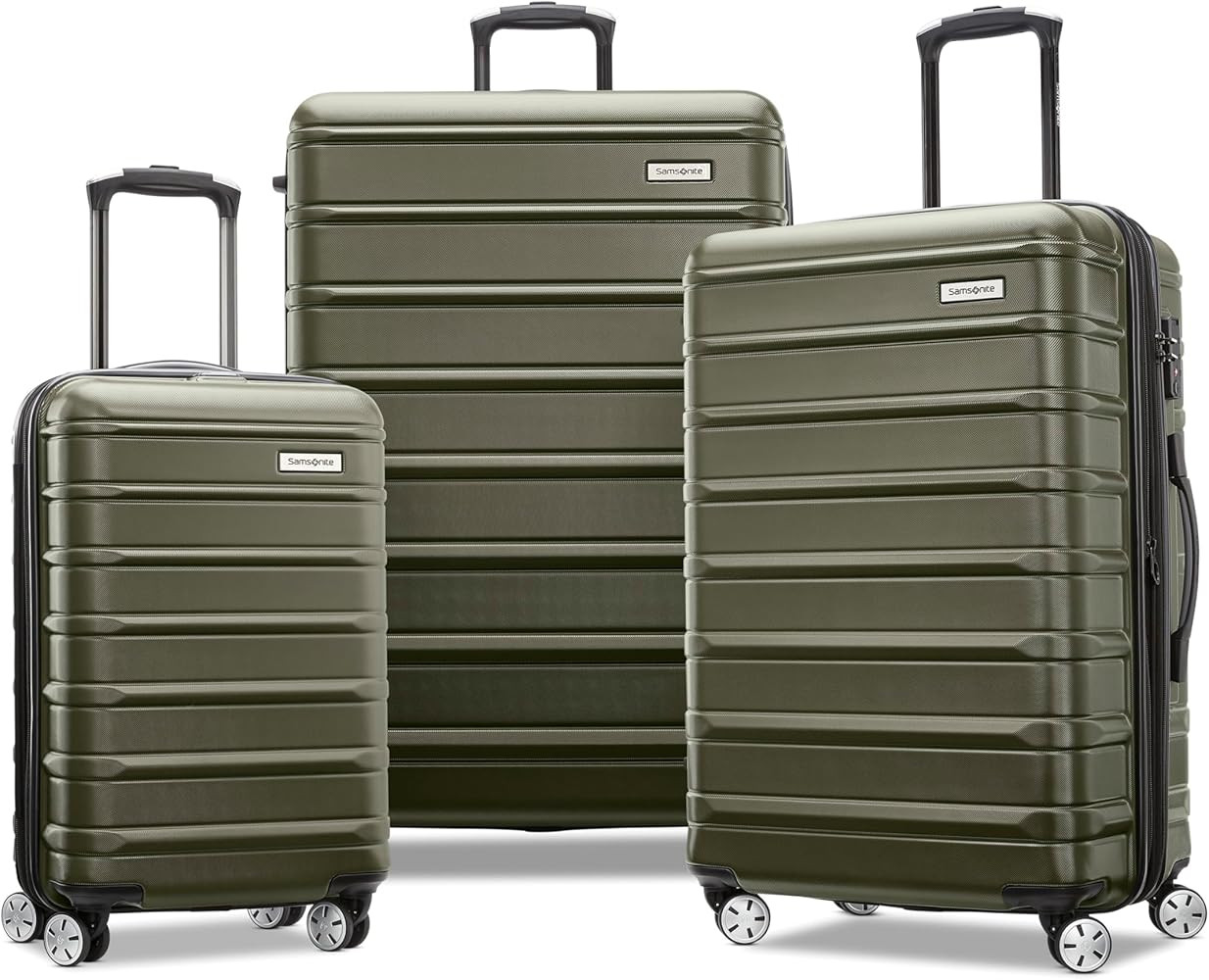 Samsonite Omni 2 Hardside 3 Piece Set - Includes Global Carry-On, Medium, & Large Checked Suitcas... | Amazon (US)