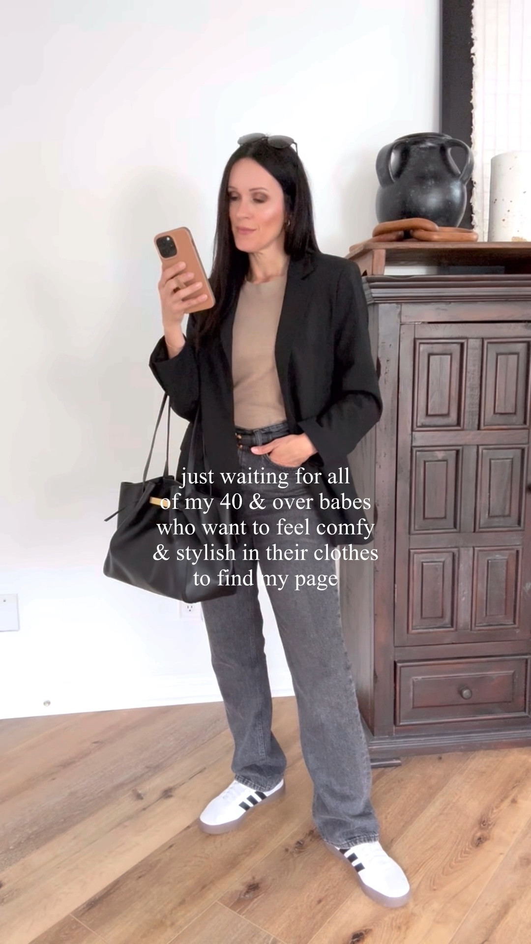 Where are my 40 and over babes at? Let’s be friends!

Sizing:
Blazer-H&M, in medium
Shell-JCrew Factory, in small
Jeans-Mango, size up one
Adidas Court Tennis Shoes-run TTS

casual outfit | spring outfit | oversized blazer | elevated casual 

#LTKover40 #LTKstyletip #LTKfindsunder50