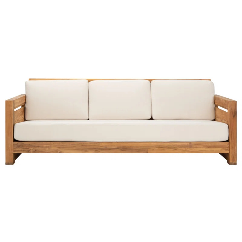 Brailon 83.5'' Teak Outdoor Patio Sofa | Wayfair North America