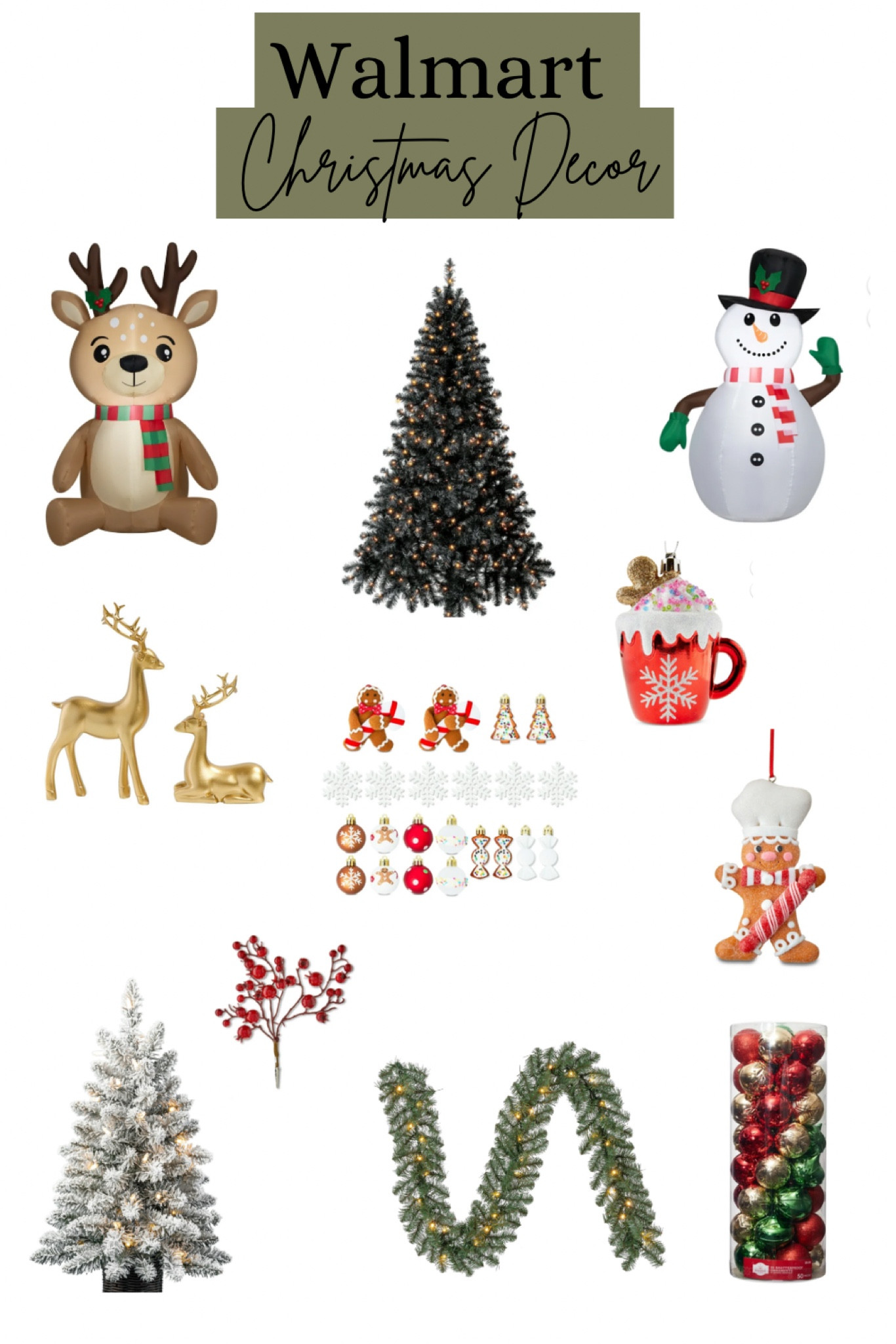 Discover the best Walmart Christmas decor ideas! From festive inflatable decorations and elegant gold reindeer to beautifully lit Christmas trees and sparkling garlands—find everything you need to make your holiday season magical. Perfect for creating a cozy and stylish home this Christmas! ❤️

#walmart #walmartchristmasdecor #christmasdecorideas #christmasdecor #christmasdecoration#LTKHoliday

#LTKSeasonal #LTKHome