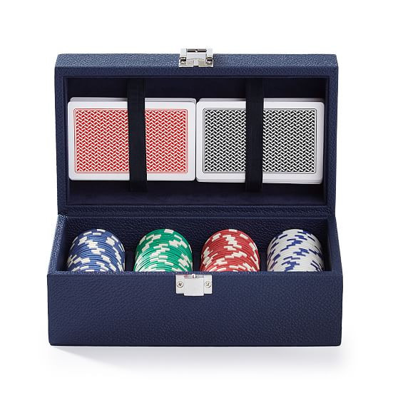 Leather Poker Set | Mark and Graham | Mark and Graham
