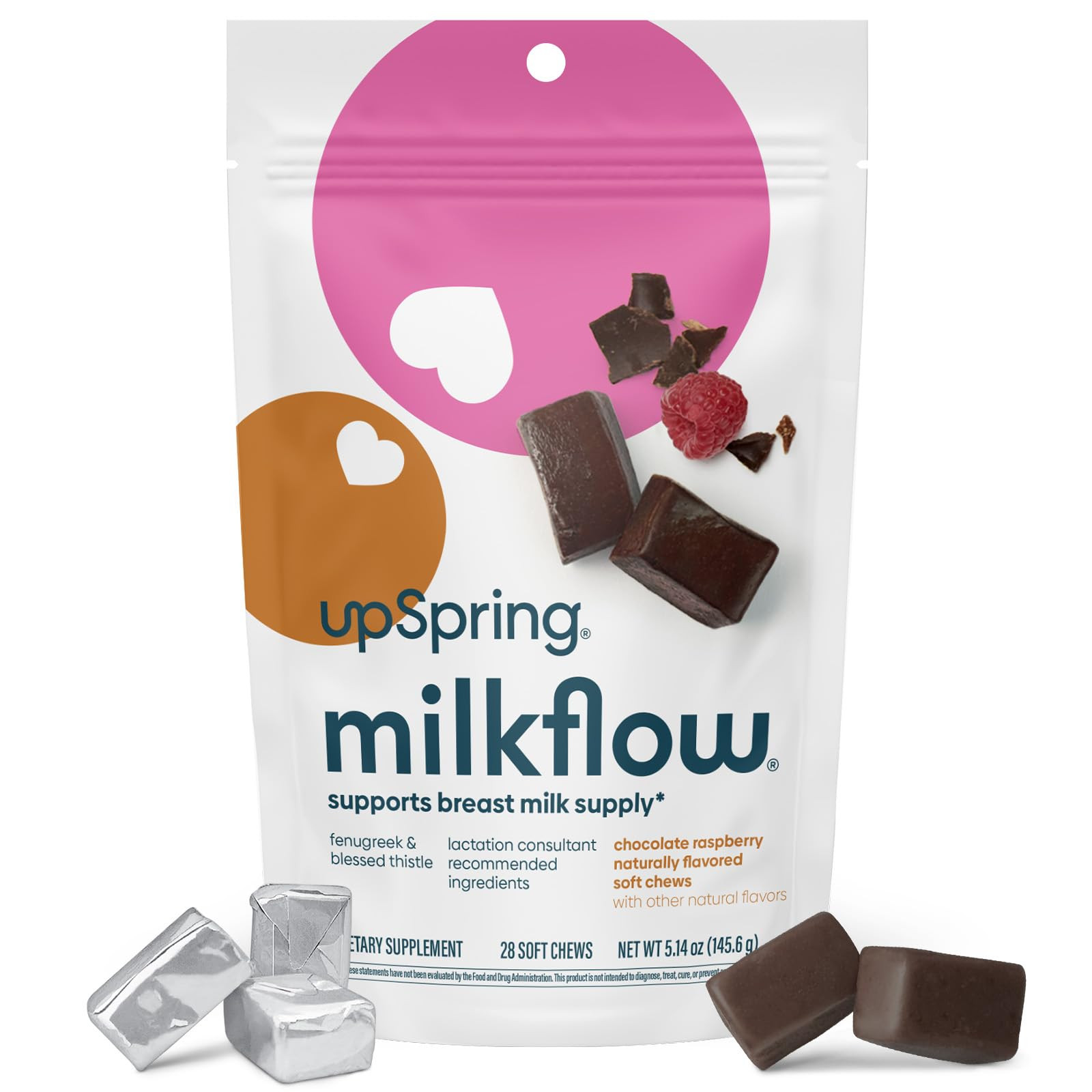 UpSpring Lactation Supplement for Breastfeeding, Lactation Snacks with Fenugreek and Blessed This... | Amazon (US)